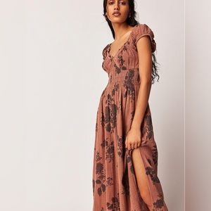 Free People forget me not midi dress